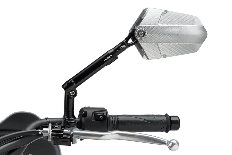 HARLEY-DAVIDSON SPORTSTER S RH 1250 S [2025] - PUIG Explorer backspegel vänster | Svart / anodiserad aluminium | PUIG 014ND
