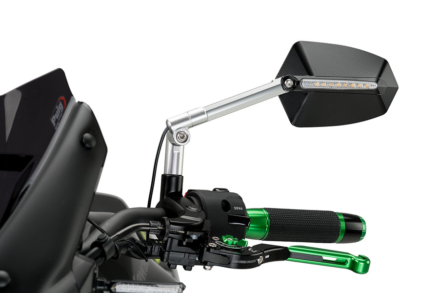 HARLEY-DAVIDSON SPORTSTER S RH 1250 S [2025] - GTI backspegel vänster | Anodiserad aluminium / svart | PUIG 016DN