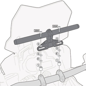 KTM 1190 Adventure R [2013–2016] – Montagekit für Smart Bar oder Smart Mount