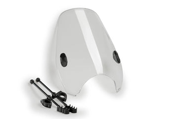 PUIG Custom II - Universelle Motorrad-Windschutzscheibe | Klar | PUIG 0336W
