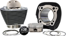 Harley-Davidson FLRT 1868 Freewheeler 114 [2025] - 132" Hochverdichtungs- / 136" Big Bore Kit – Oberfläche: Hervorgehobene Lamellen, Black Granite – Merkmal: +8,5 cm³ Kuppelvolumen – Bild 2