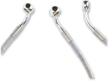 harley davidson flhtcui [DRAG SPECIALTIES] – Edelstahl-Bremsleitungs-Kit in verlängerter Ausführung - 0