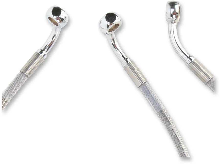 harley davidson flhtcui [DRAG SPECIALTIES] - Förlängd bromsledningssats i rostfritt stål