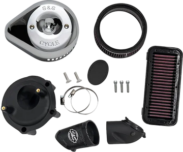Indian PURSUIT 108 Dark Horse Premium [2024-2026] - Stealth Luftfilter-Kit mit Abdeckung – Oberfläche: Silber – Bild 2