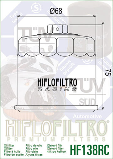 Suzuki GSXR 1100 [HIFLOFILTRO] - Ölfilter - 0