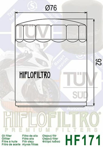 Harley-Davidson Ultra Limited FLHTK [HIFLOFILTRO] - Ölfilter - 0