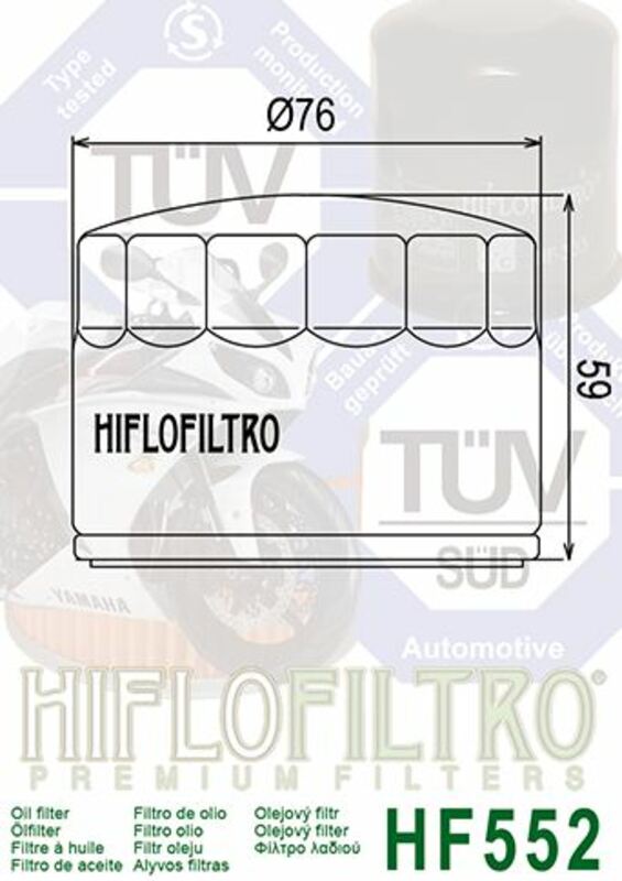 Moto Guzzi Le Mans 1 [HIFLOFILTRO] - Ölfilter