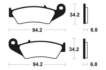 Honda CRF 450 [Tecnium] - Sinter Metal Brake Pads - 0