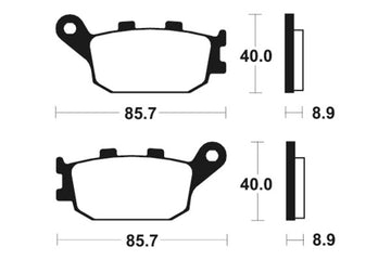 Suzuki GSX-8S GSX800S [TECNIUM] - Sintermetall Bremsbeläge - 0