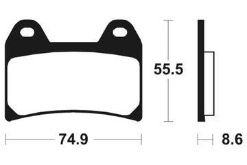 Ducati Monster 916 [TECNIUM] - Professional Racing Sintermetall Bremsbeläge - MSR206 - 0