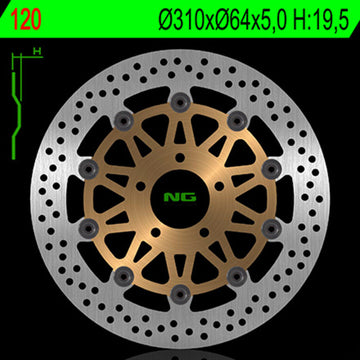 Suzuki Gs 500 [NG BRAKE DISC] - Bremsscheibe schwimmend rund