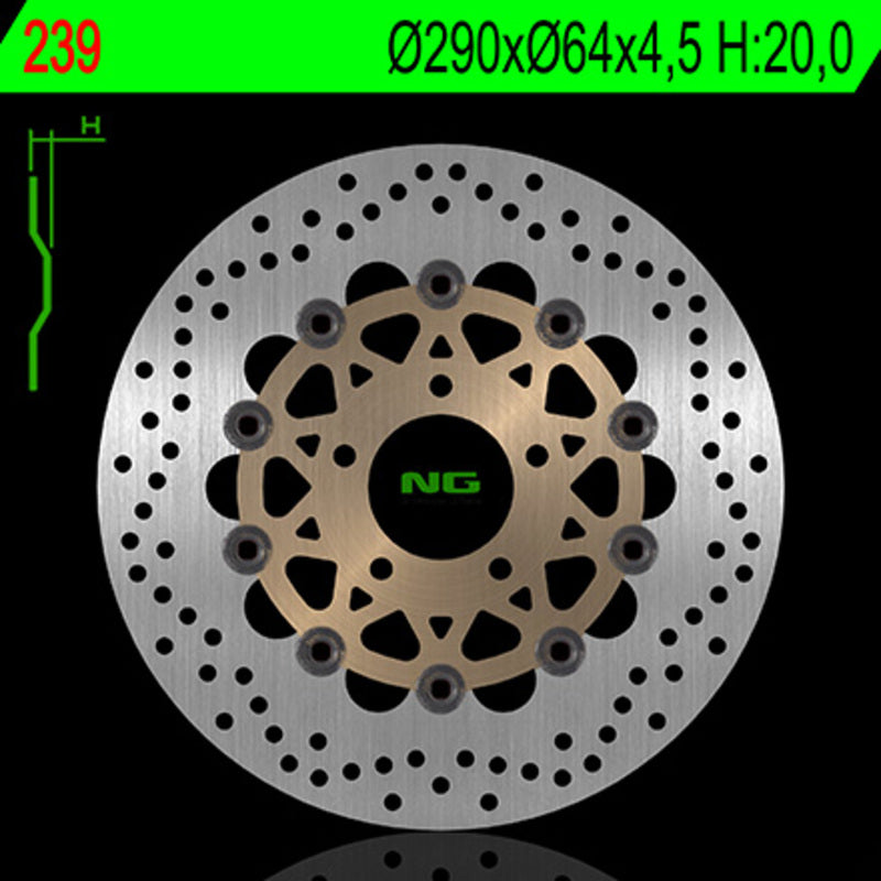 Suzuki Gsx 600 [NG BRAKE DISC] - Bremsscheibe schwimmend rund
