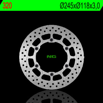Yamaha Yz 426 [NG BRAKE DISC] - rund styv bromsskiva