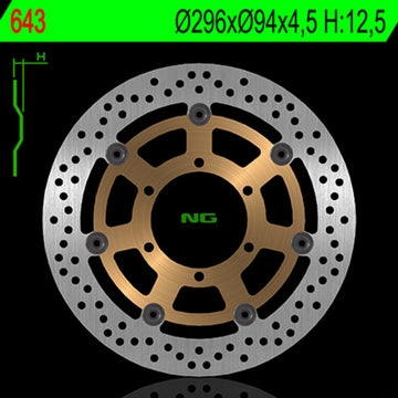 Honda Vtx 1800 [NG BRAKE DISC] - rund flytande bromsskiva