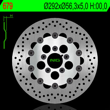 Harley Davidson Flstc [NG BRAKE DISC] - rund flytande bromsskiva