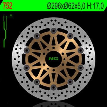 Honda Ctx 700 [NG BRAKE DISC] - Bremsscheibe schwimmend rund