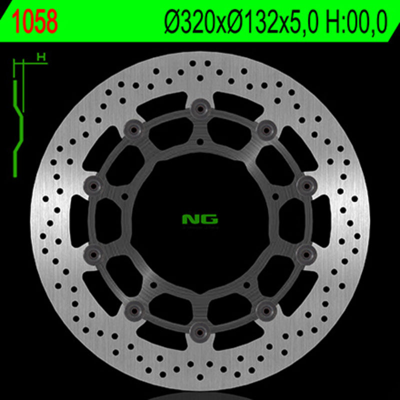 Yamaha Xvs 1300 [NG BRAKE DISC] - rund flytande bromsskiva