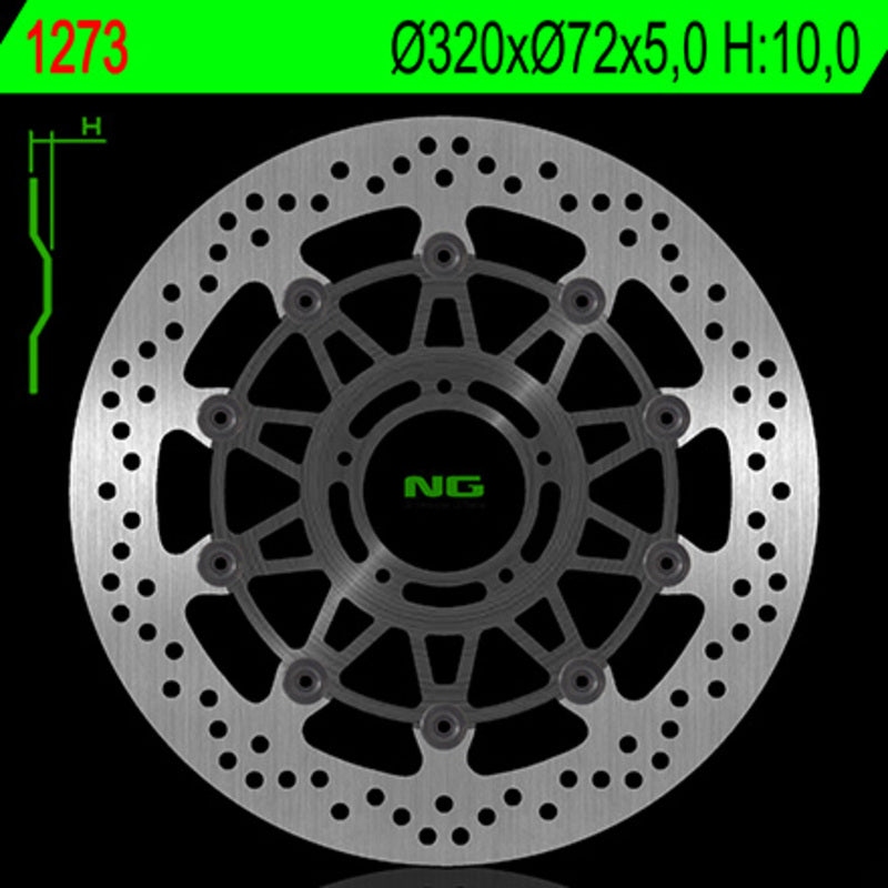 Ducati Multistrada 950 [NG BRAKE DISC] - Bremsscheibe schwimmend rund
