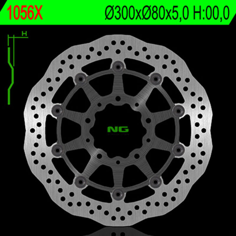 Kawasaki Kle 650 [NG BRAKE DISC] - Bremsscheibe Wave schwimmend
