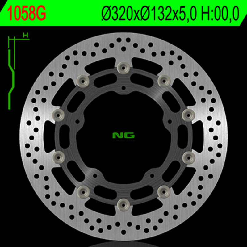 Yamaha Yzf R6 [NG BRAKE DISC] - rund flytande bromsskiva