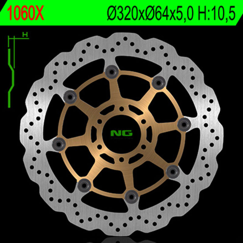 Yamaha Fzr 1000 Exup [NG BRAKE DISC] - Bremsscheibe Wave schwimmend