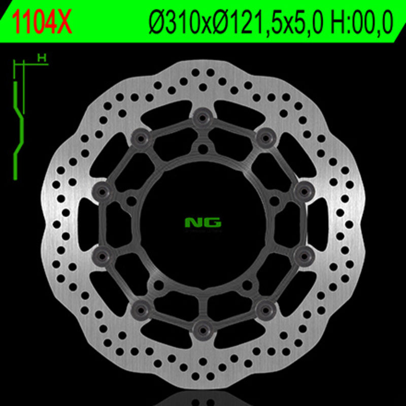 Suzuki Dl 650 V Strom [NG BRAKE DISC] - Wave floating brake disc