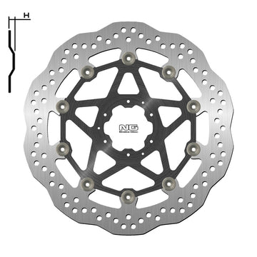 Honda Crf 1100 Africa Twin [NG BRAKE DISC] - Wave flytande bromsskiva