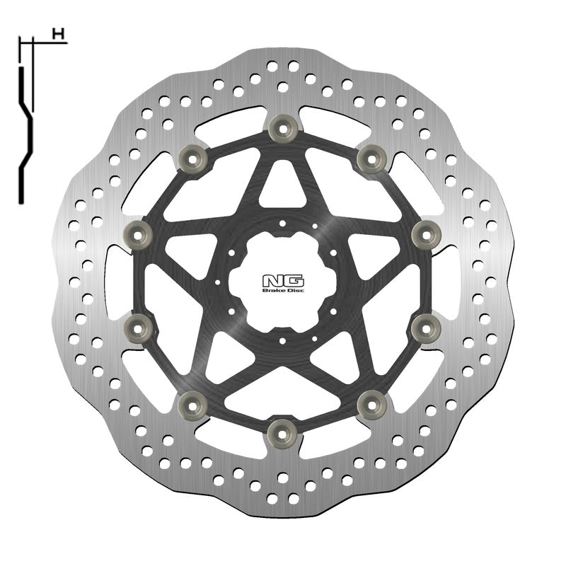 Honda Crf 1000 L Africa Tw [NG BRAKE DISC] - Bremsscheibe Wave schwimmend