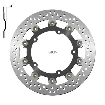 Yamaha Fz 600 S Fazer [NG BRAKE DISC] - rund flytande bromsskiva