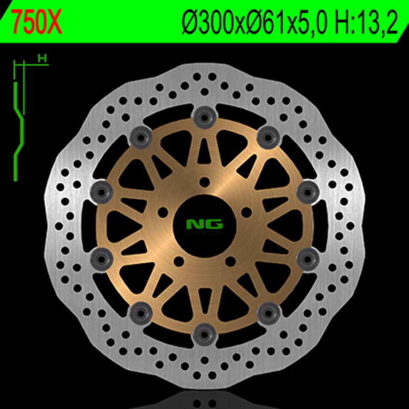 Kawasaki Z 1000 [NG BRAKE DISC] - Bremsscheibe Wave schwimmend