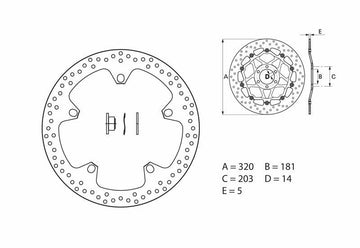 Indian FTR 1200 FTR1200 [BREMBO] - Bremsscheibe