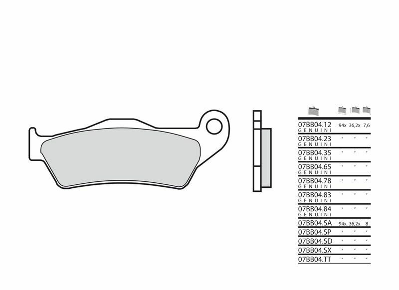 Husqvarna Te 610 [Brembo] - Bromsbelägg