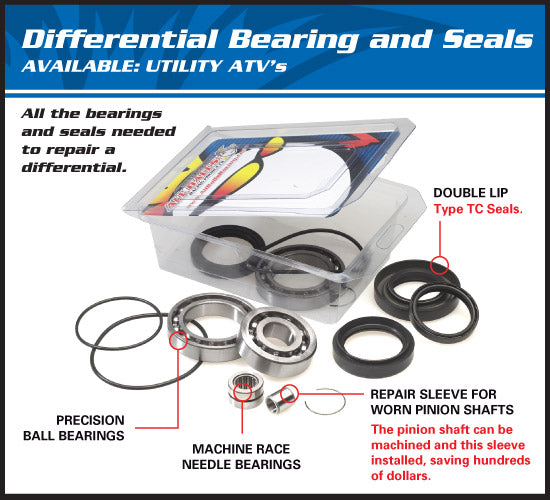 Arctic Cat TRV 500 4 WD Auto TRANS. [2003-2015] - Differenzial Lager & Dichtungssatz