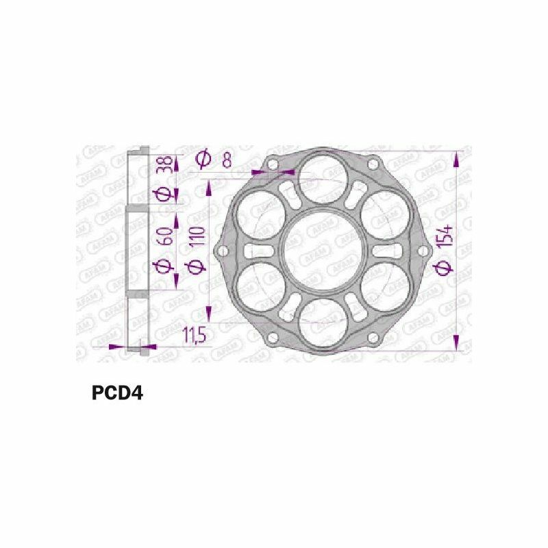 Ducati Panigale 1199 [AFAM] - Kettenradabdeckung - Typ 51804/51803