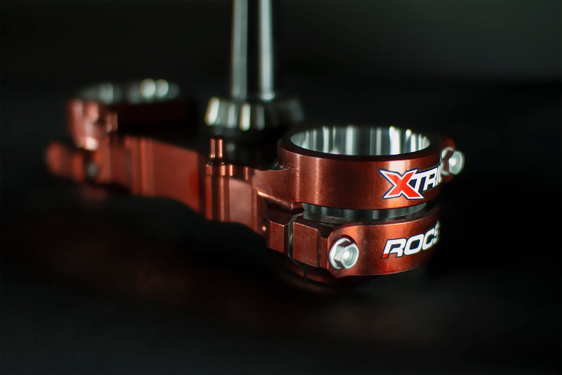 Kawasaki Kx 250 [XTRIG] - ROCS Tech Gabelbrücke Dreifachklemmung Grün 23mm Offset