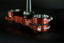 Kawasaki Kx 250 [XTRIG] - ROCS Tech Gabelbrücke Dreifachklemmung Grün 23mm Offset