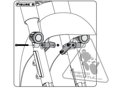 Honda Vt 750 C2 [DENALI] - Beleuchtungs-Halterung Honda Cruisers