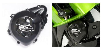 Kawasaki Z 1000 ABS R EDITION ZR1000J [2017-2019] - Vänster vevhusskyddsskydd svart Kawasaki Z1000/SX