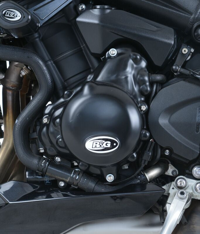 Triumph STREET TRIPLE 765 RS ABS [2021] - Left Crankcase Cover Protector Black Triumph