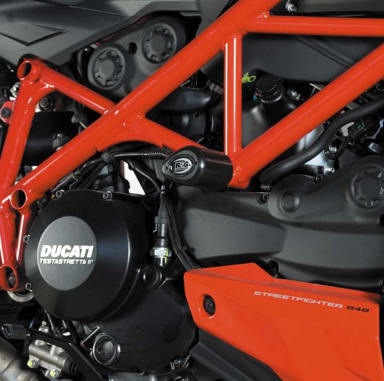 DUCATI 848 STREETFIGHTER [2012-2015] - Aero krockskydd svart Ducati Streetfighter 848