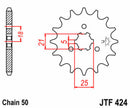 Suzuki GT 550 [JT Sprockets] - Standard stålkugghjul framtill-2