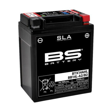Suzuki Dr 750 [BS BATTERI] - SLA Underhållsfritt batteri fabriksaktiverad - BTX14AHL / BB14L-A2/B2
