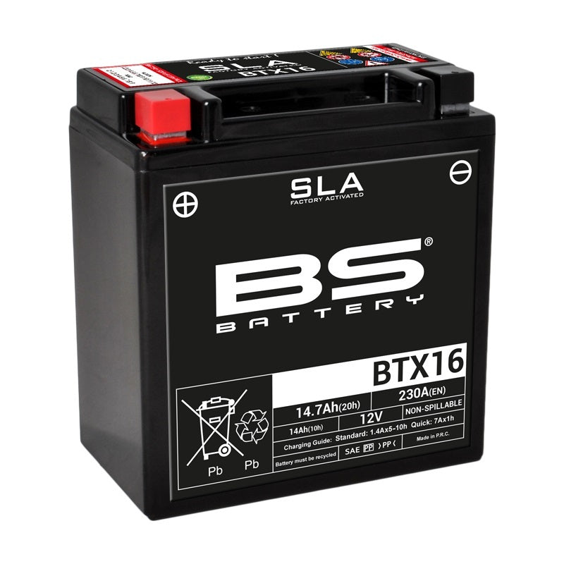 Triumph Tiger 800 [BS BATTERY] - SLA Wartungsfreie Batterie Werkseitig aktiviert - BTX16