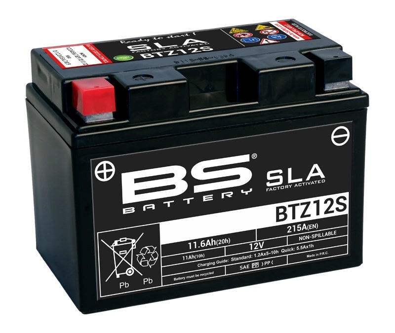 Honda Sh 300 [BS BATTERY] - SLA Wartungsfreie Batterie Werkseitig aktiviert - BTZ12S