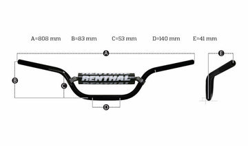 Gasgas Sm 700 [RENTHAL] - Fatbar 822 KTM Niedriger Lenker - 0