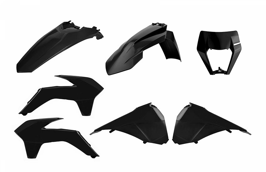 KTM 500 EXC SIX DAYS [2014-2016] - Enduro Restyling Plastic Kit Black KTM EXC