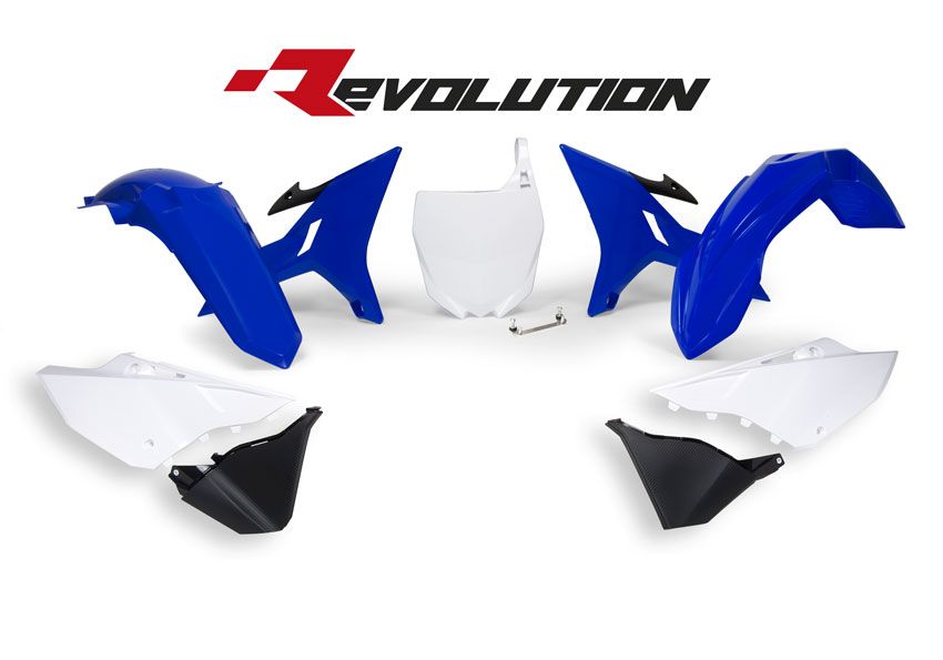 Yamaha YZ 125 (CE 13) [2004] - Revolution Replacement Plastic Kit Blå/Vit Yamaha YZ125/250