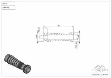 Bmw R 1250 Gs Adventure [GILLES] - TOOLING Sport Beifahrer Fußrasten Silber BMW - 0