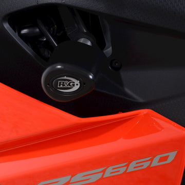 Aprilia RS 660 [2020-2026] - Aero-Sturzpads (ohne Bohrsatz) – Schwarz Aprilia RS660