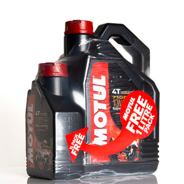 Synthetic motorcycle motor oil 10W40 4T 5L - Motul 7100 - 0
